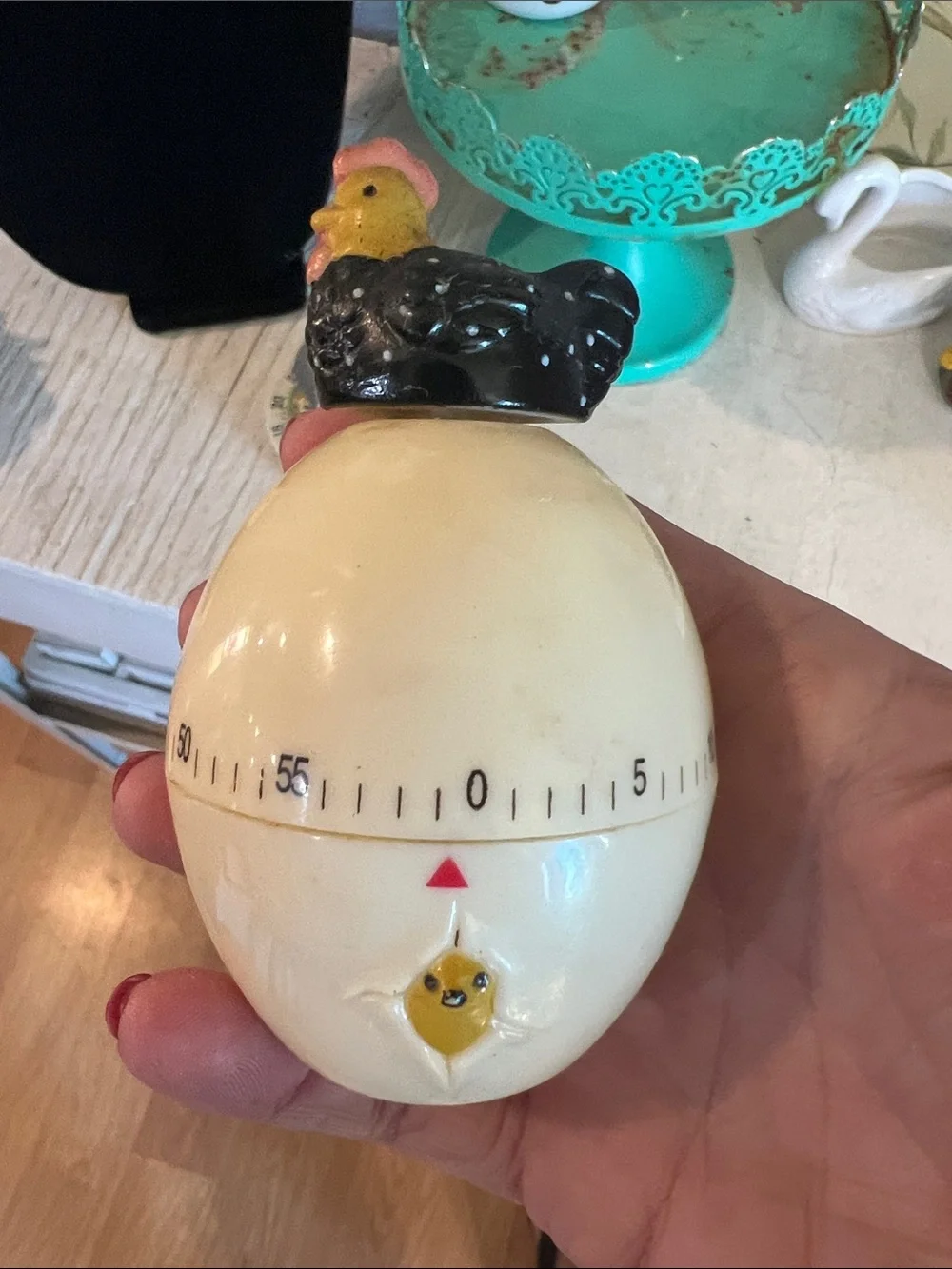 Set of Three Vintage Farm Barn Kitchen Timer - Cow and Chicken